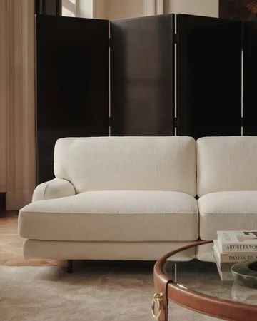 Flaneur sofa 2-personers - Bouclé-mat sort - GUBI