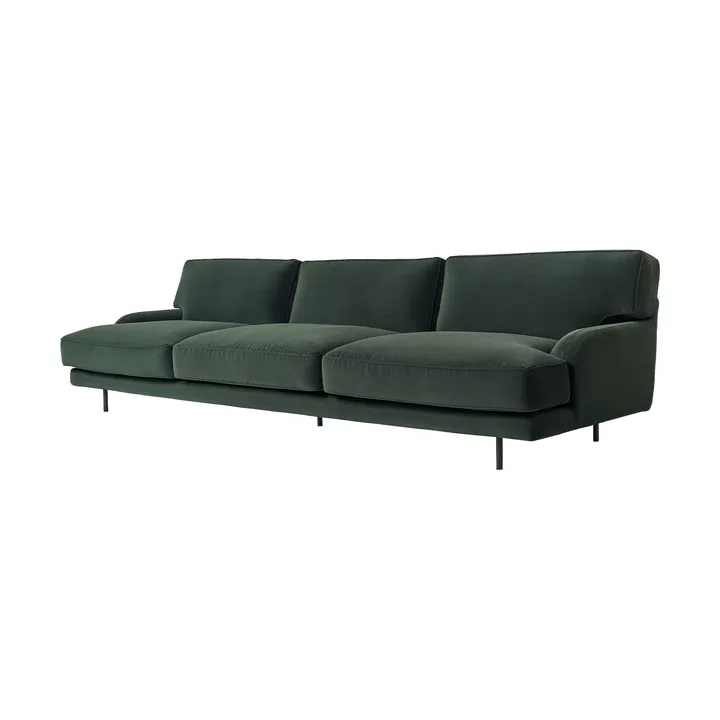 Flaneur sofa 3-personers - Asator 0984-mat sort - GUBI
