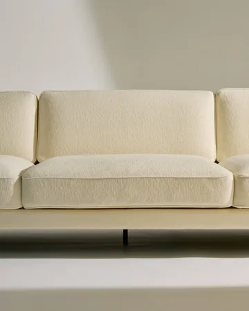 Flaneur sofa 3-personers - Bouclé-mat sort - GUBI