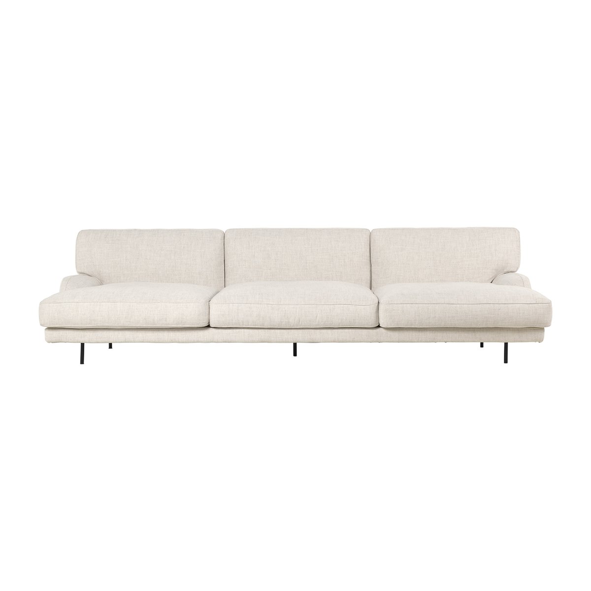 GUBI Flaneur sofa 3-personers Indianskop 15-antique brass