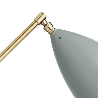 Gräshoppa bordlampe, blågrå GUBI