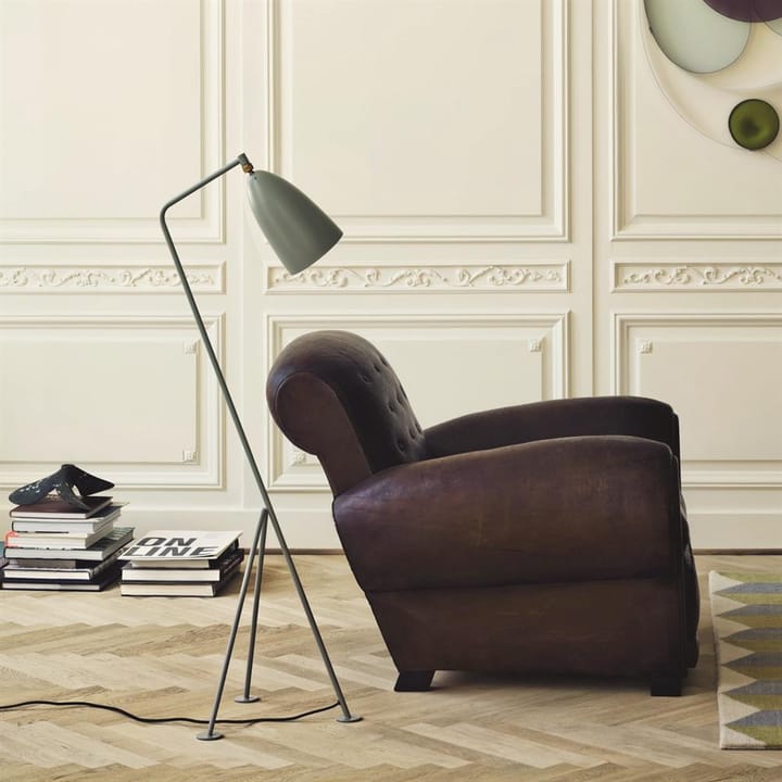Gräshoppa gulvlampe, blå-grå GUBI