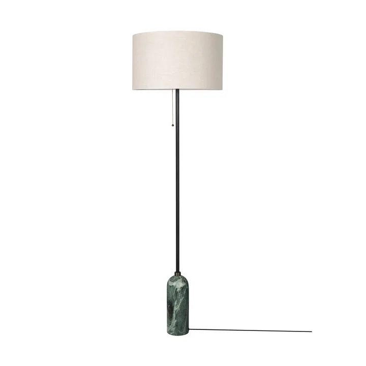 Gravity gulvlampe - Emerald marble-canvas - GUBI