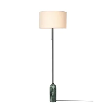 Gravity gulvlampe - Emerald marble-canvas - GUBI