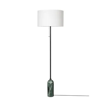 Gravity gulvlampe - Emerald marble-white - GUBI