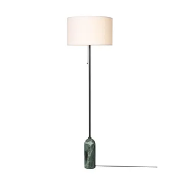 Gravity gulvlampe - Emerald marble-white - GUBI