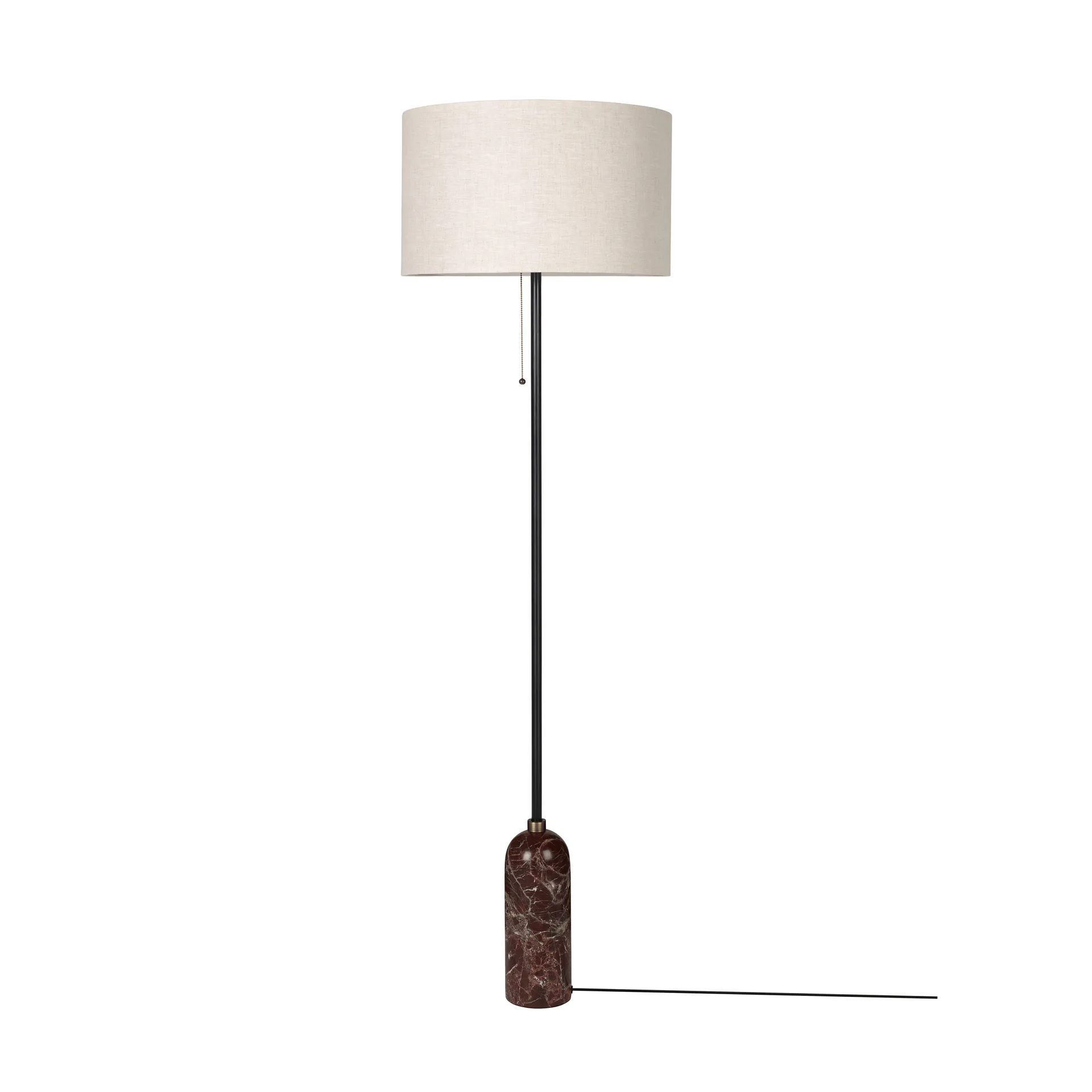 Gravity gulvlampe, Maroon marble-canvas GUBI