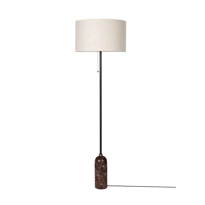 Gravity gulvlampe - Maroon marble-canvas - GUBI