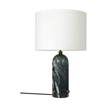Gravity L bordlampe - Emerald marble-white - GUBI