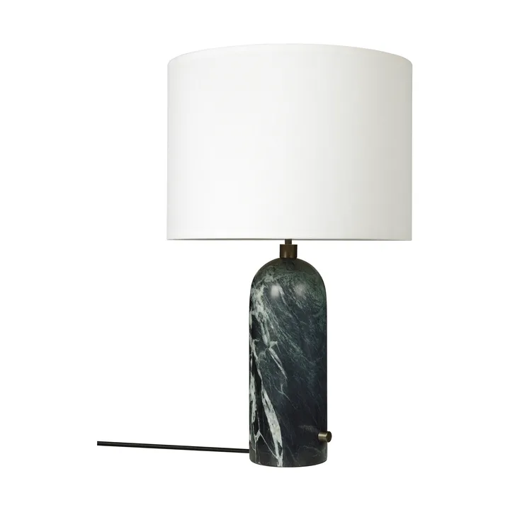 Gravity L bordlampe - Emerald marble-white - GUBI
