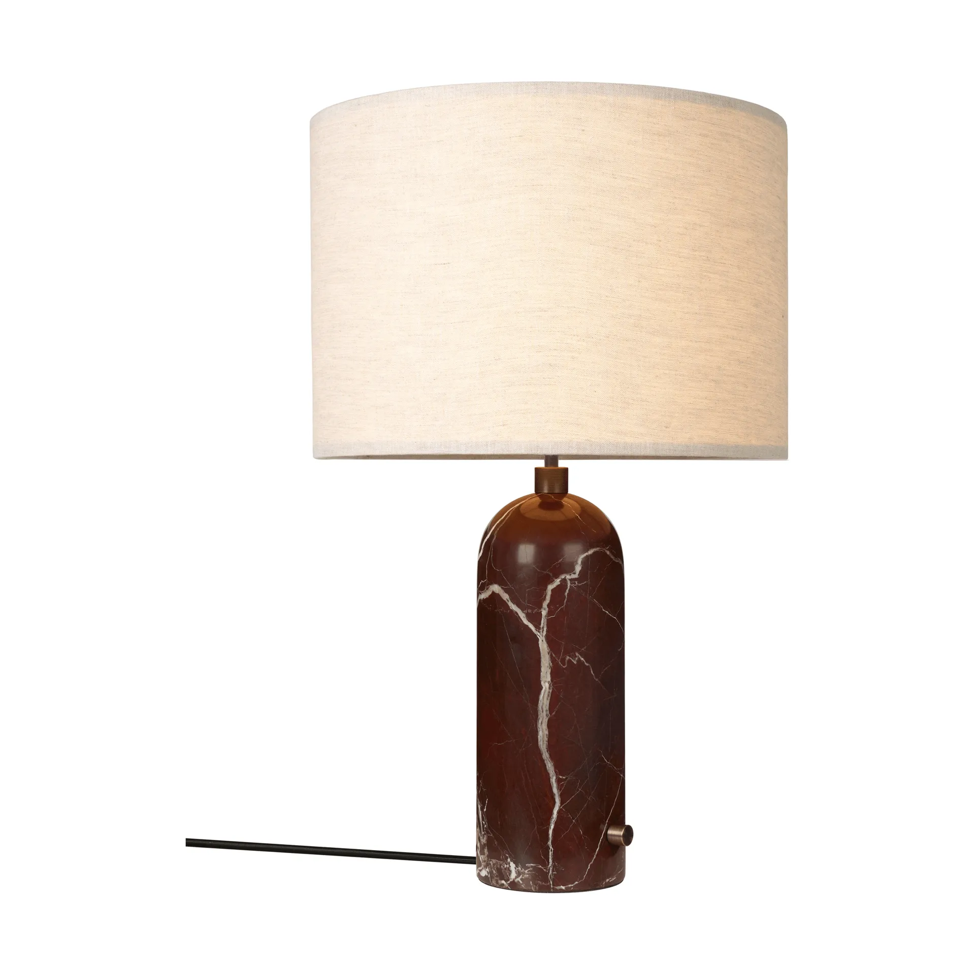 Gravity L bordlampe, Maroon marble-canvas GUBI