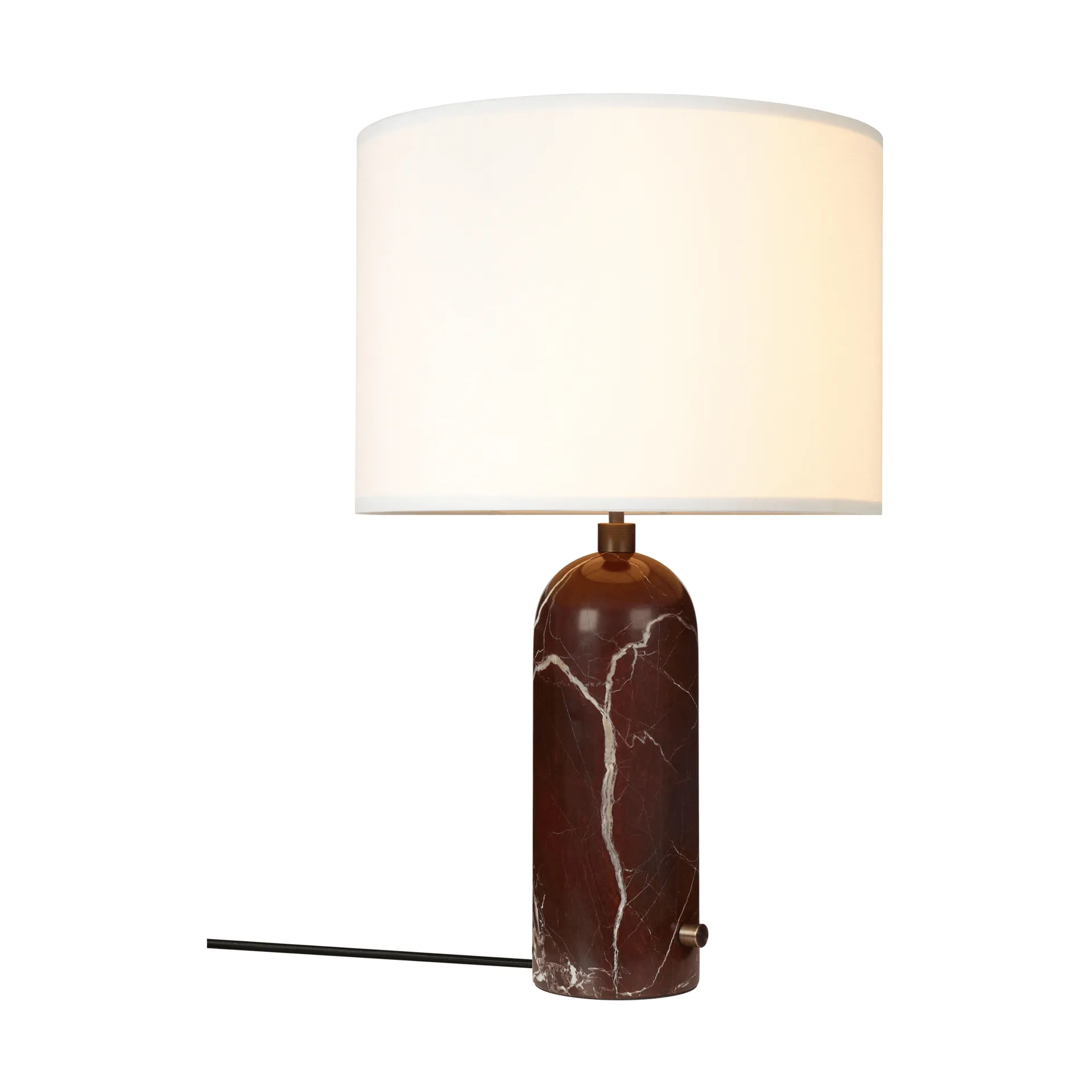 Gravity L bordlampe, Maroon marble-white GUBI