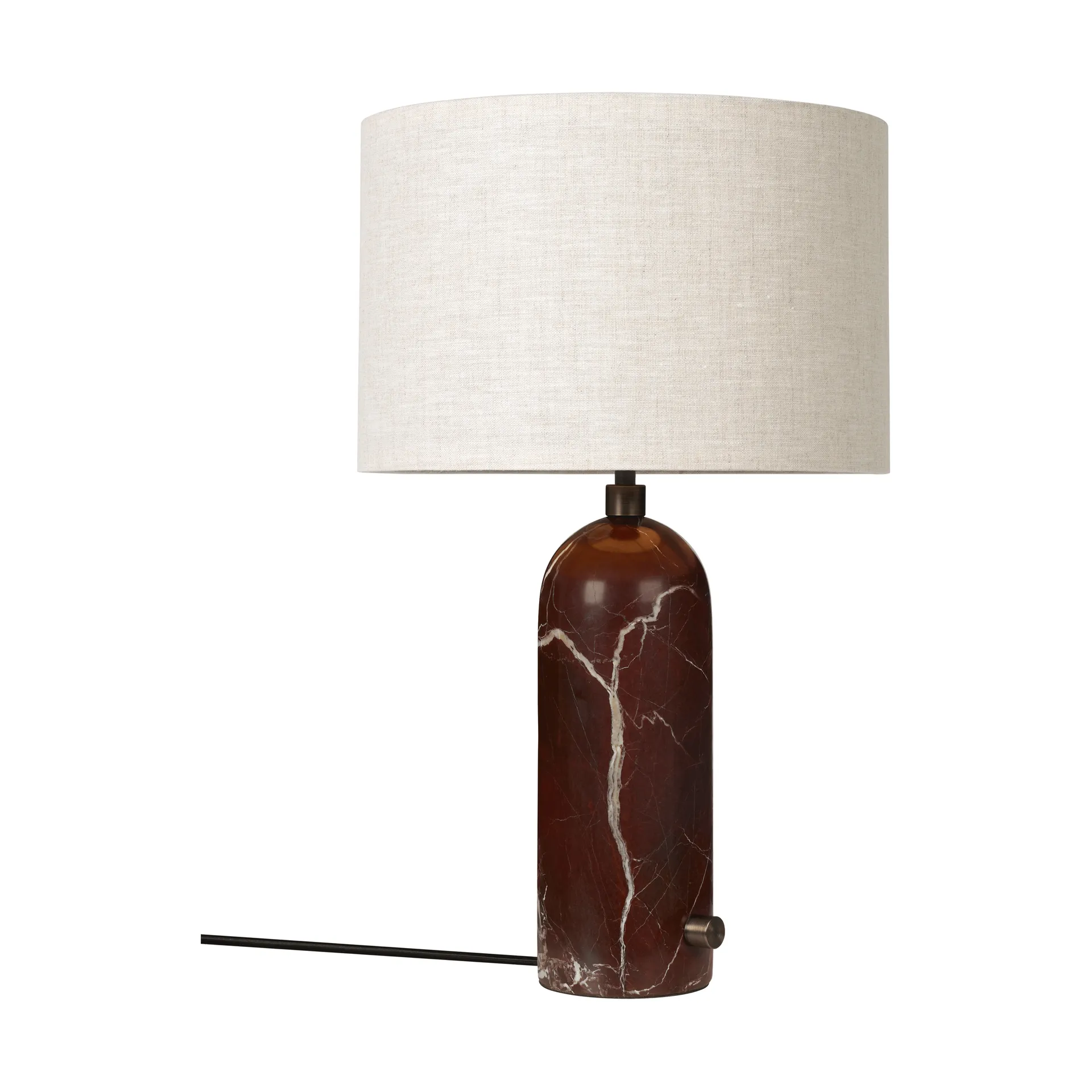 Gravity S bordlampe, Maroon marble-canvas GUBI