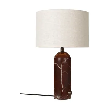 Gravity S bordlampe - Maroon marble-canvas - GUBI