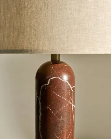 Gravity S bordlampe - Maroon marble-canvas - GUBI