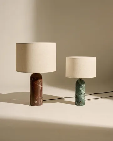 Gravity S bordlampe - Maroon marble-white - GUBI