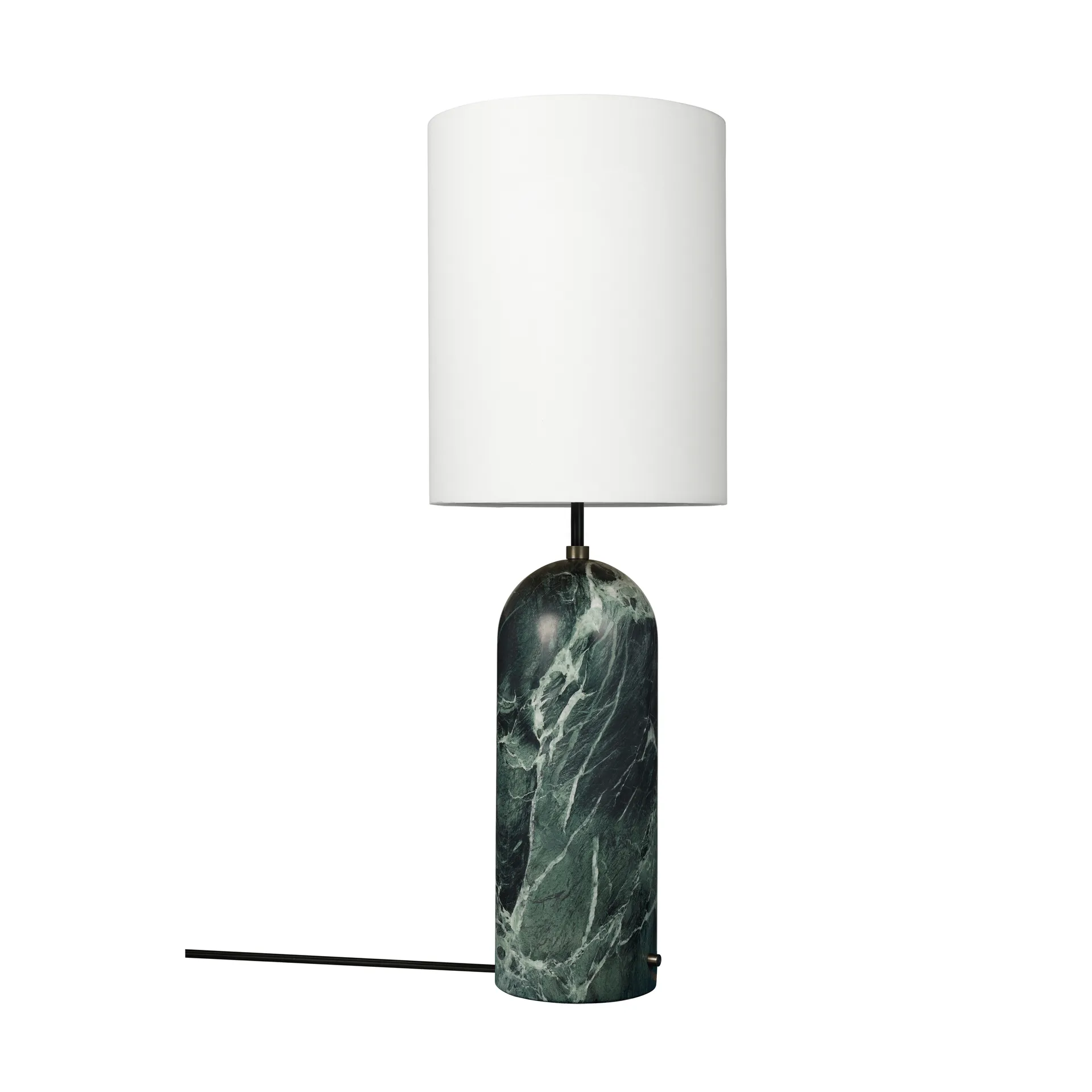 Gravity XL gulvlampe, Emerald marble-white GUBI