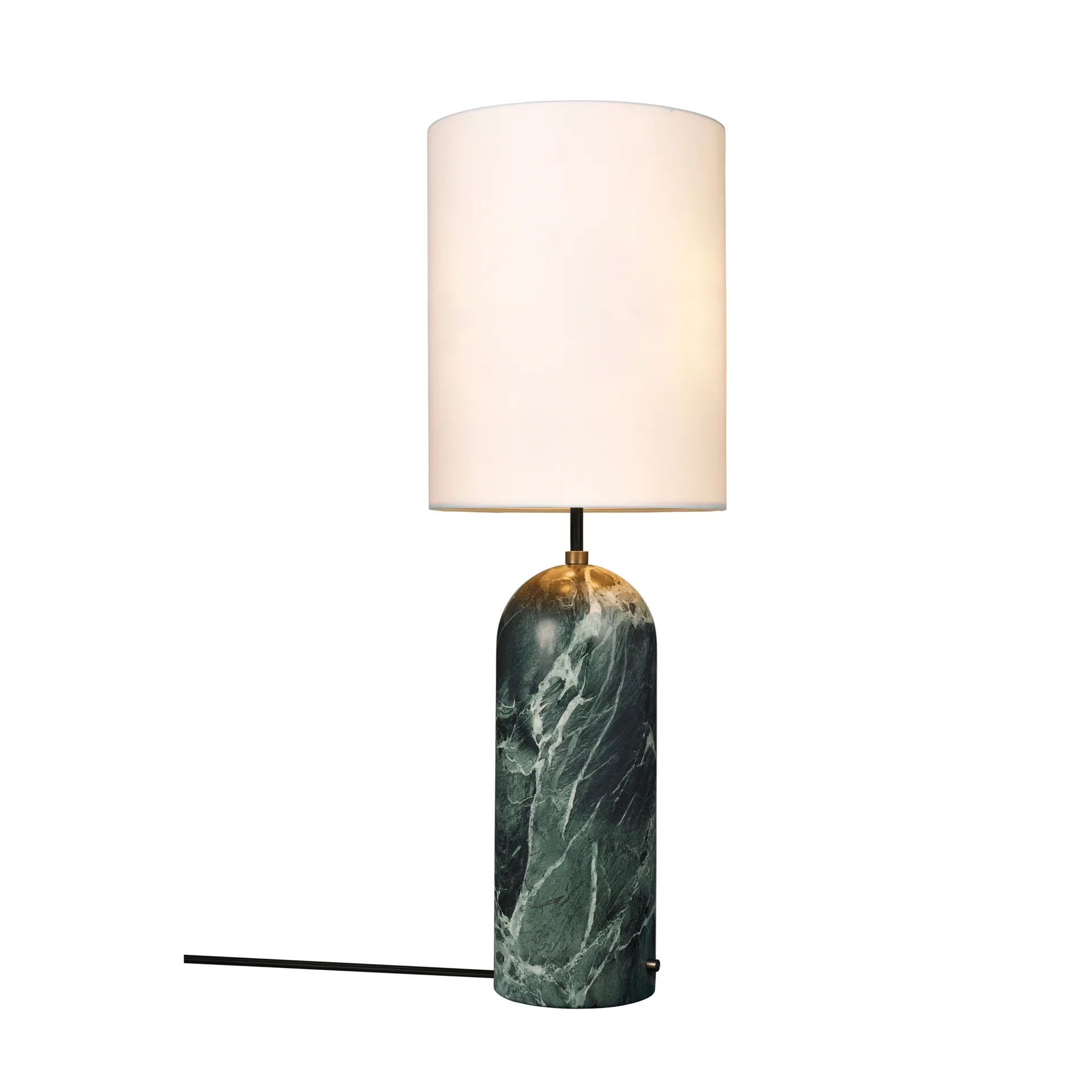 Gravity XL gulvlampe, Emerald marble-white GUBI