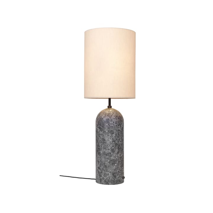 Gravity XL gulvlampe, grå marmor/canvas, high GUBI