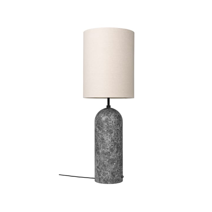 Gravity XL gulvlampe - grå marmor/canvas, high - GUBI