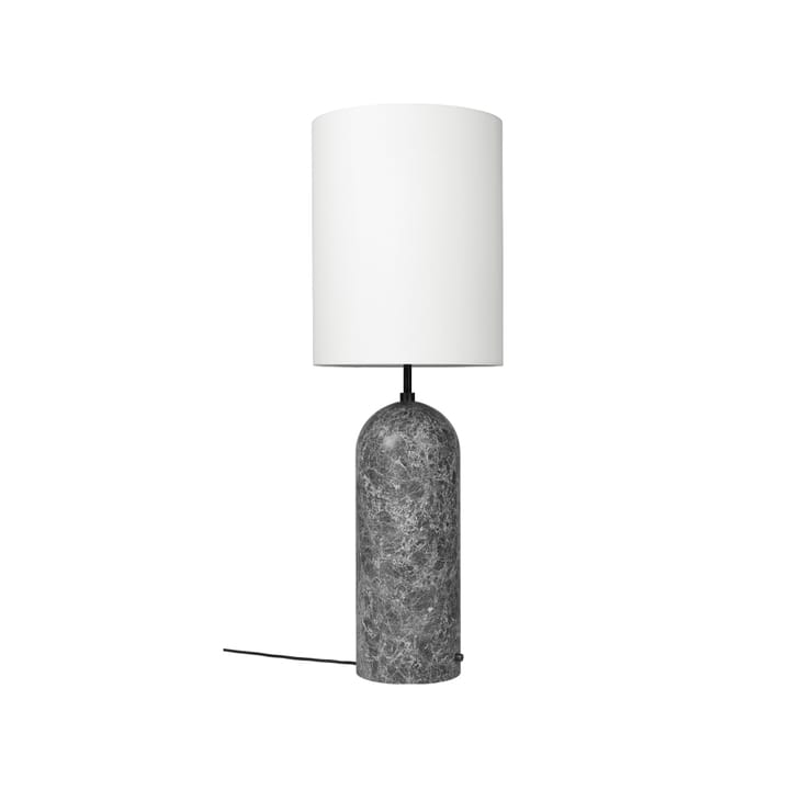 Gravity XL gulvlampe - grå marmor/hvid, high - GUBI