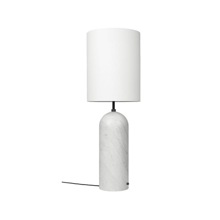 Gravity XL gulvlampe - hvid marmor/hvid, high - GUBI