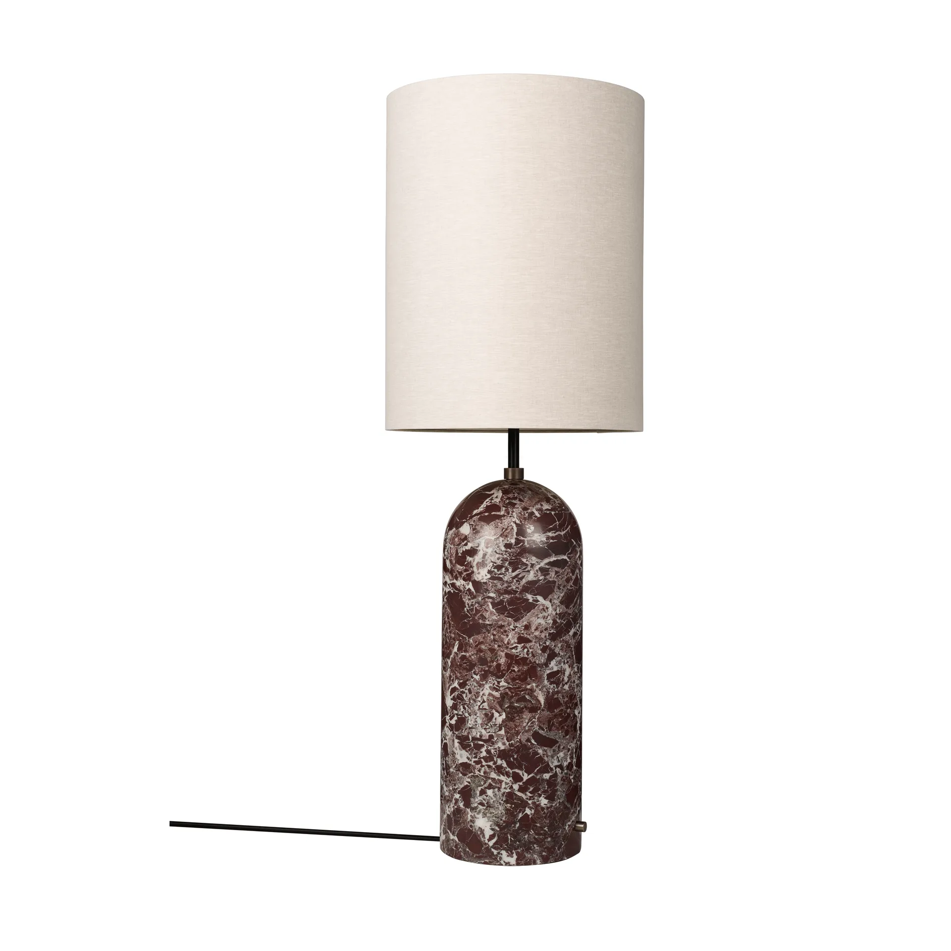 Gravity XL gulvlampe, Maroon marble-canvas GUBI