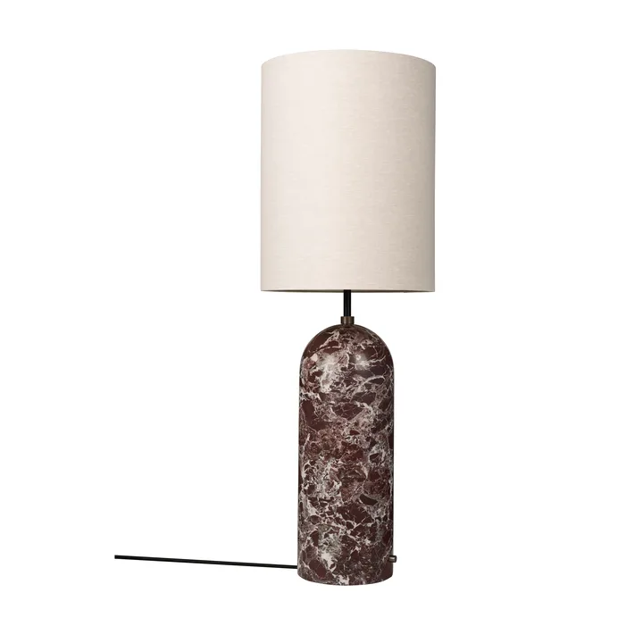 Gravity XL gulvlampe - Maroon marble-canvas - GUBI