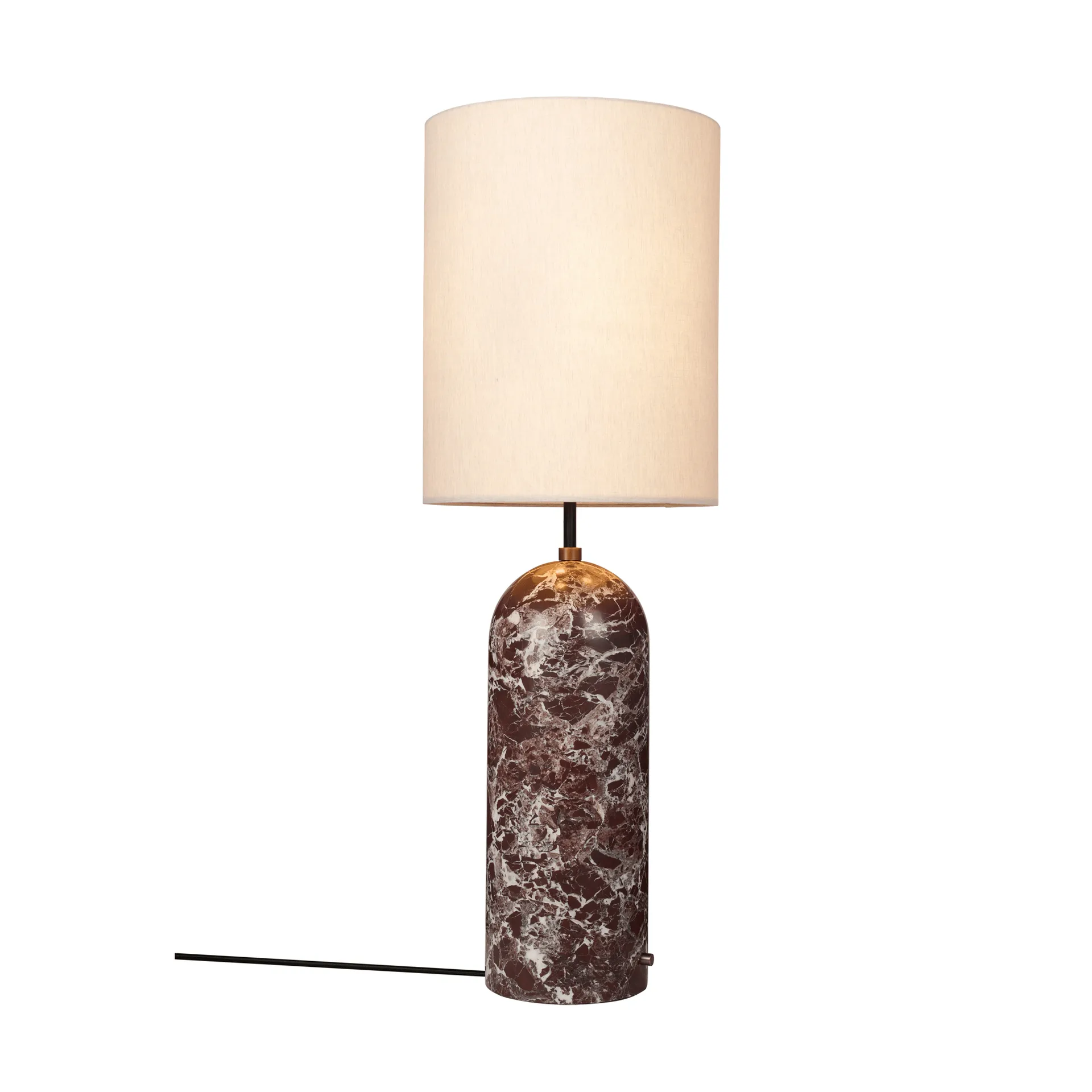 Gravity XL gulvlampe, Maroon marble-canvas GUBI