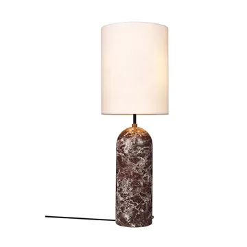 Gravity XL gulvlampe - Maroon marble-white - GUBI