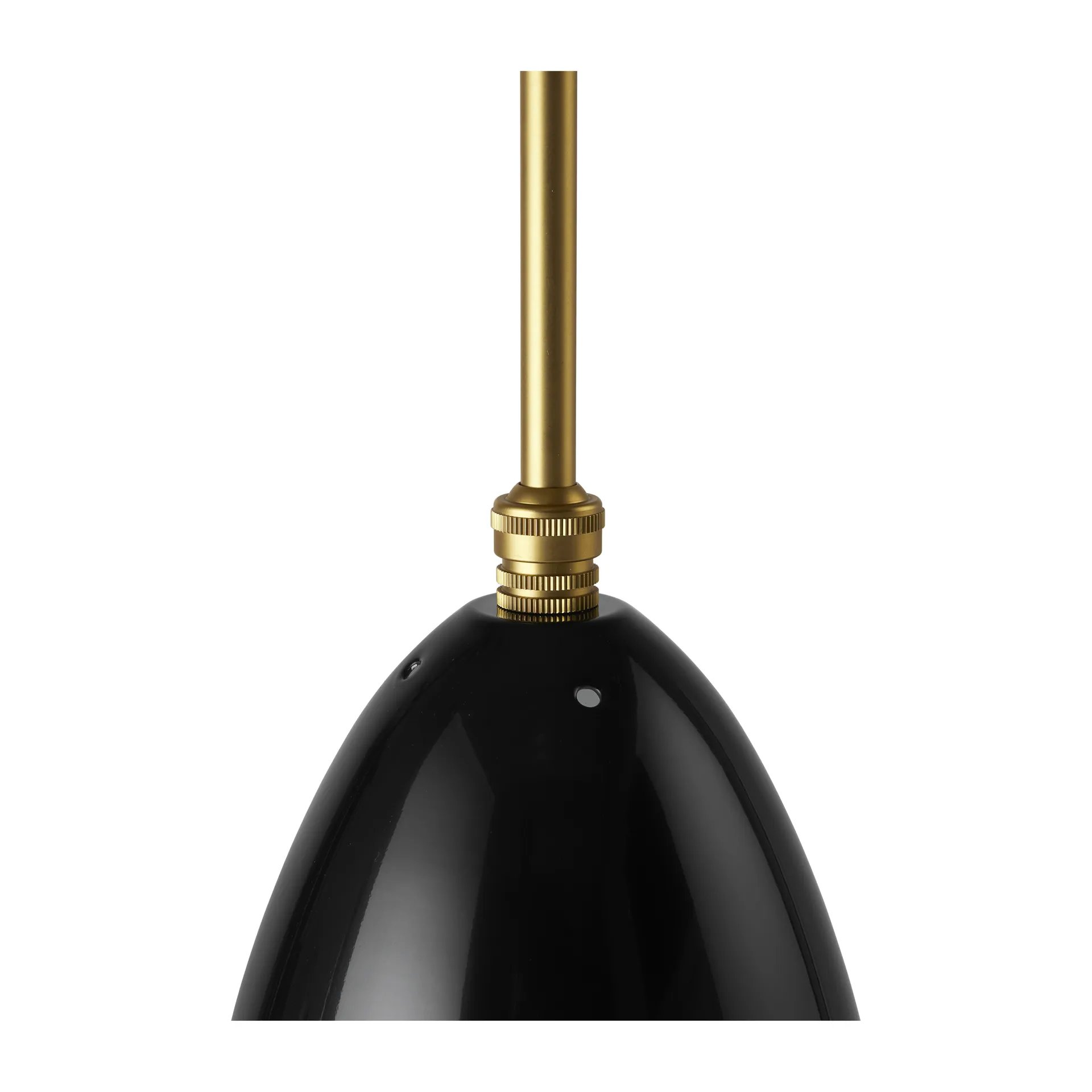 Græshoppe loftslampe blank, Black/Brass GUBI