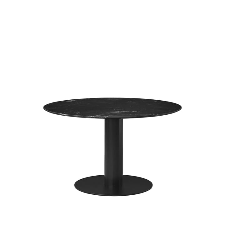Gubi 2.0 spisebord - marble black, Ø110, sort stel - GUBI