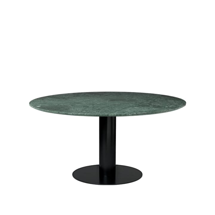 Gubi 2.0 spisebord - marble green, Ø150, sort stel - GUBI