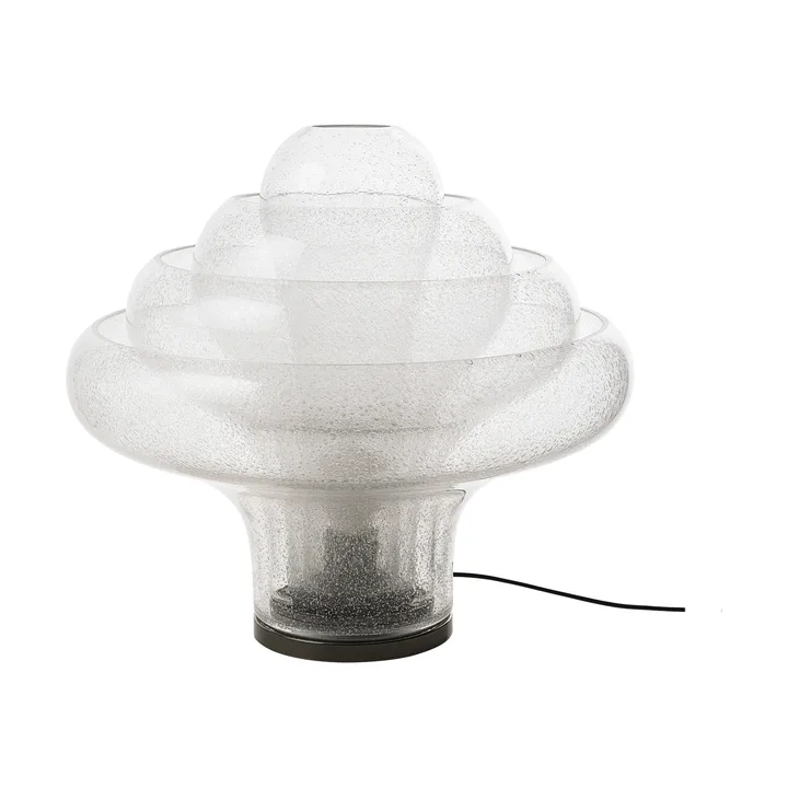 Lotus bordlampe - Bubble-sort krom, 42 cm - GUBI