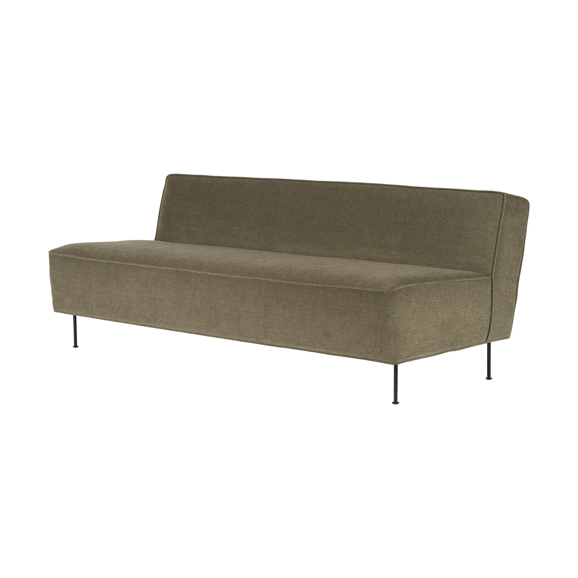 Modern Line sofa 180x83x70 cm, Belsuede special FR 002-black GUBI