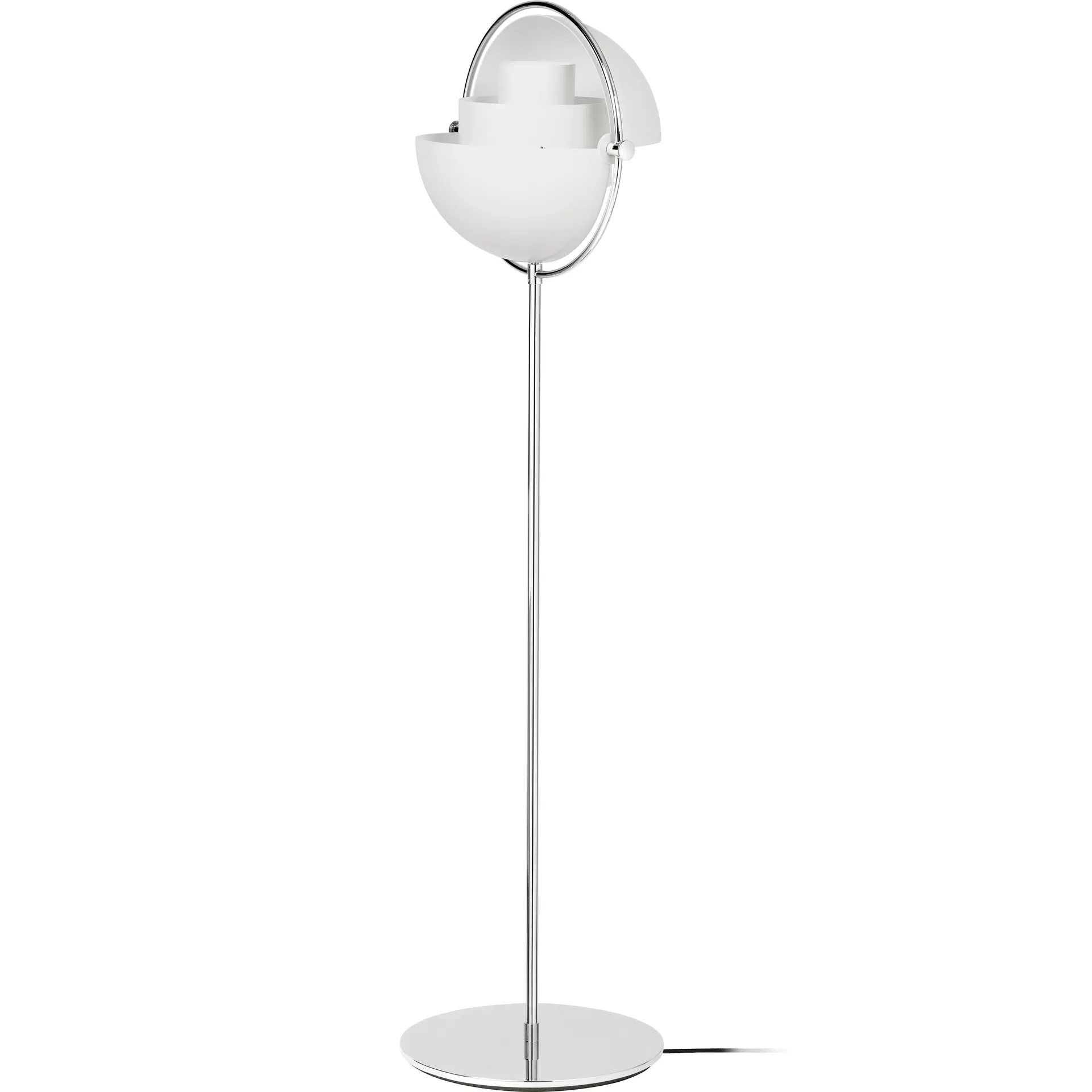 Multi-Lite gulvlampe, Chrome-white GUBI