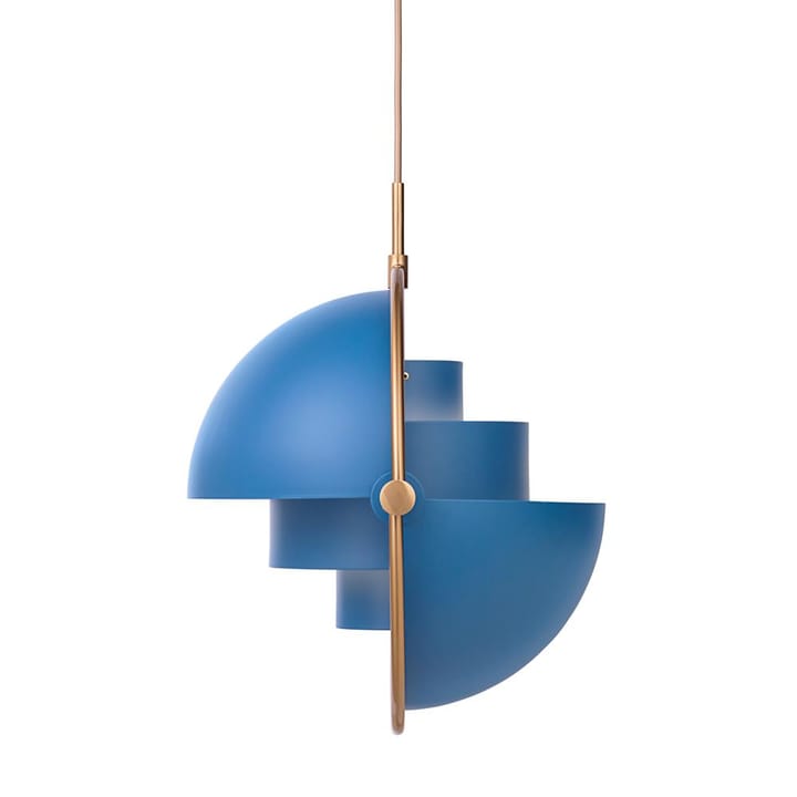 Multi-Lite loftslampe, messing-blå GUBI