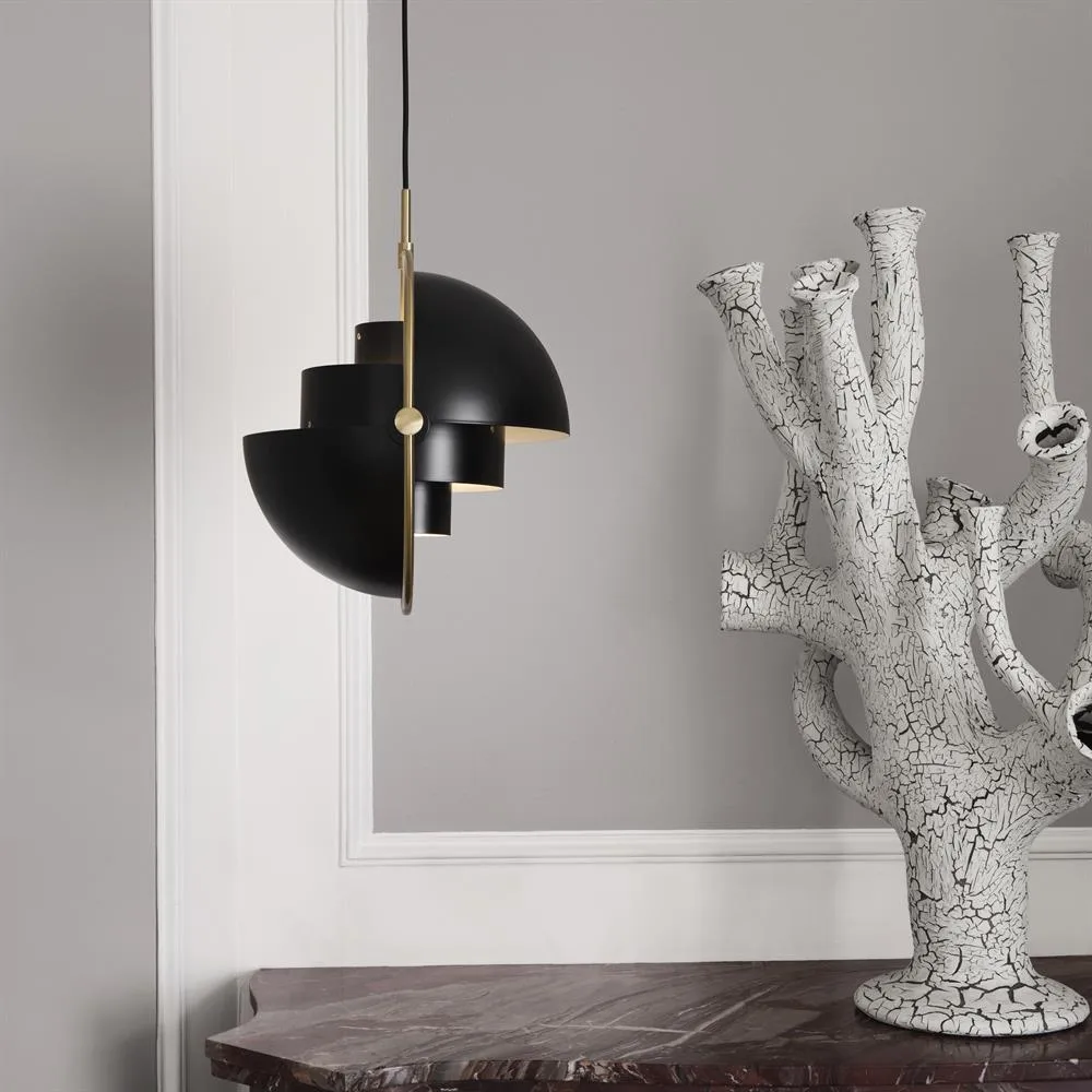 Multi-Lite loftslampe, messing-kulsort GUBI