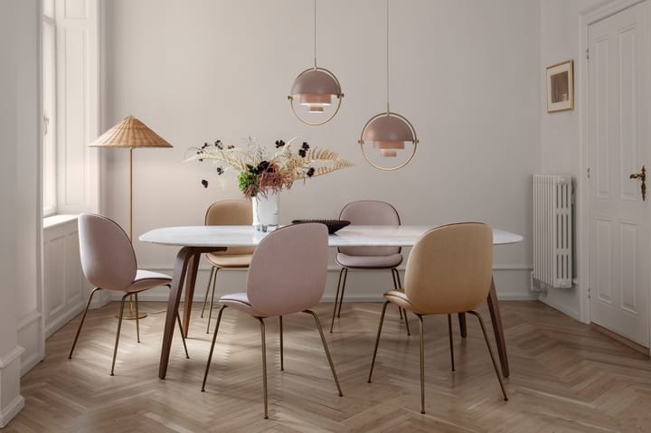 Multi-Lite loftslampe, messing-lyserød GUBI