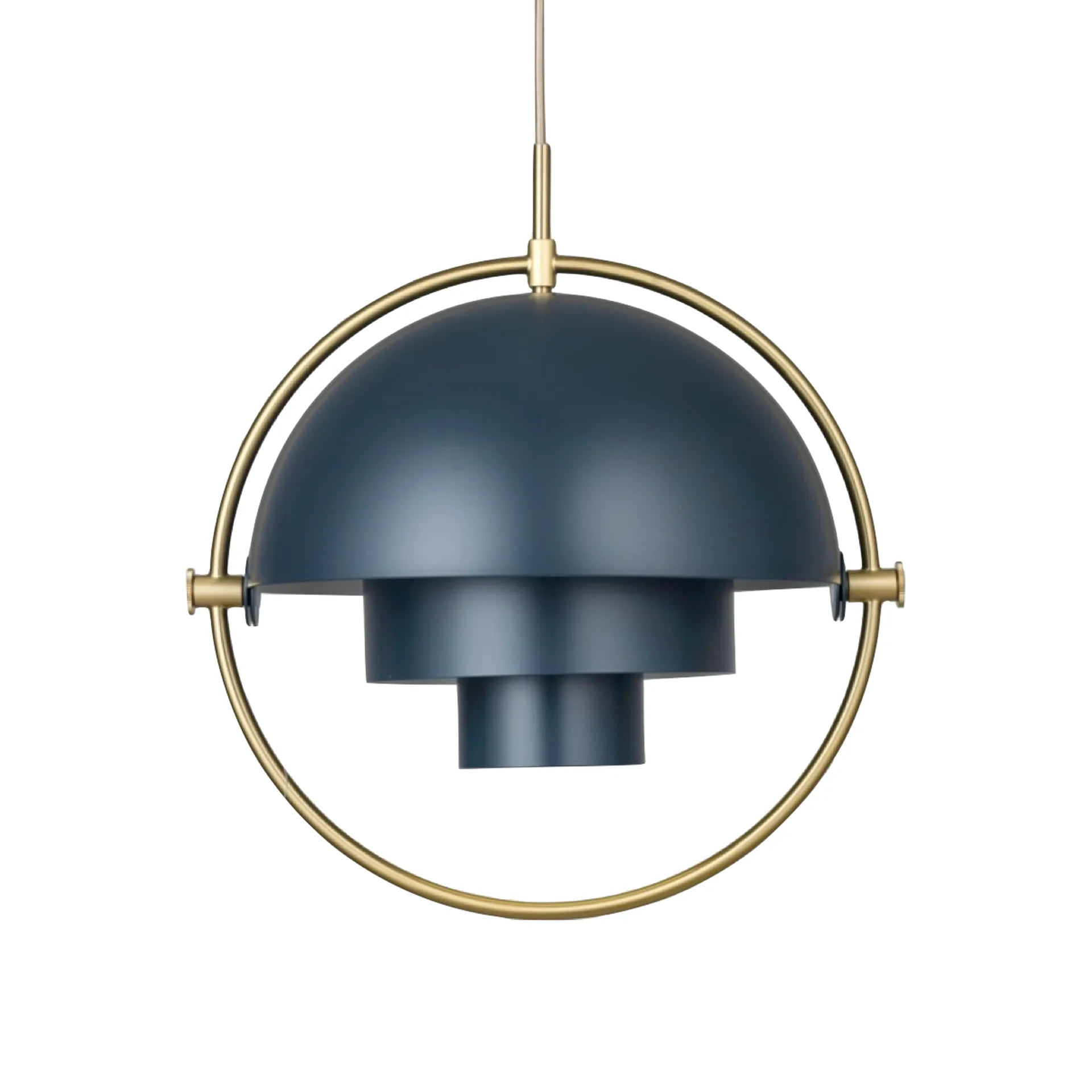 Multi-Lite loftslampe, Midnight Blue-messing GUBI