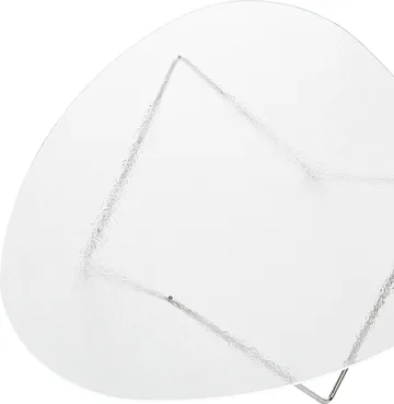 Pedrera sofabord - Krom-strukturglas transparent - GUBI