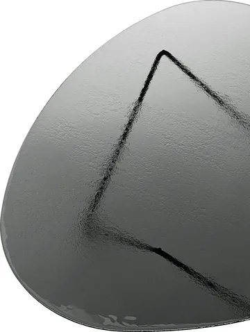 Pedrera sofabord - Sort semimat-strukturglas smoke - GUBI