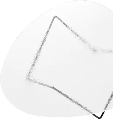 Pedrera sofabord - Sort semimat-strukturglas transparent - GUBI