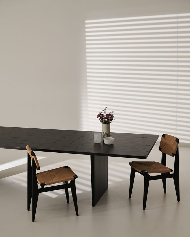 Private spisebord 100x320 cm, Brun/Sortbejdset eg GUBI