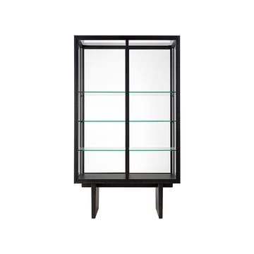 Private vitrineskab - glas, brun, sortbejdset eg - GUBI