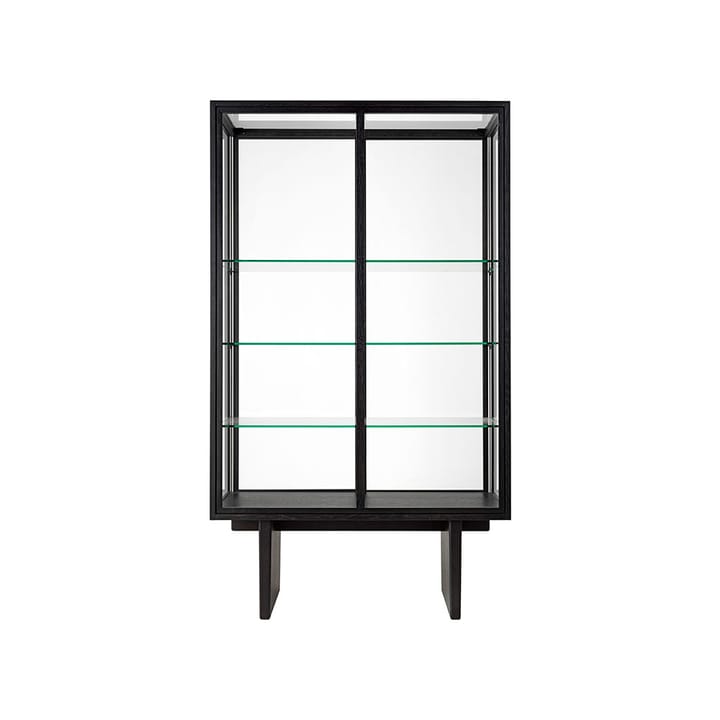 Private vitrineskab, glas, brun, sortbejdset eg GUBI