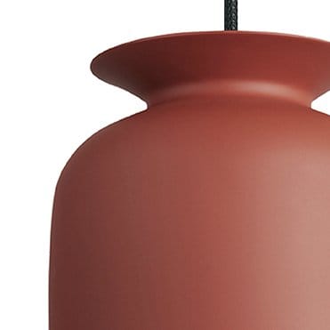 Ronde loftslampe lille, rusty red (rød) GUBI