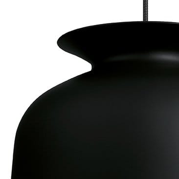 Ronde loftslampe stor, charcoal black (sort) GUBI