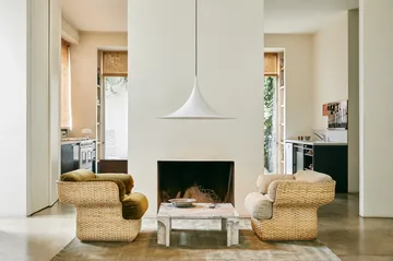 Semi Ø90 pendel - White semi matt - GUBI