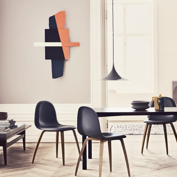 Semi lampe Ø 47 cm, Antracite grey glossy GUBI